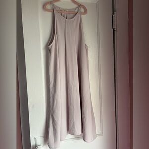 Lush Pale Pink Swing Dress Size M High Neck Sleeveless